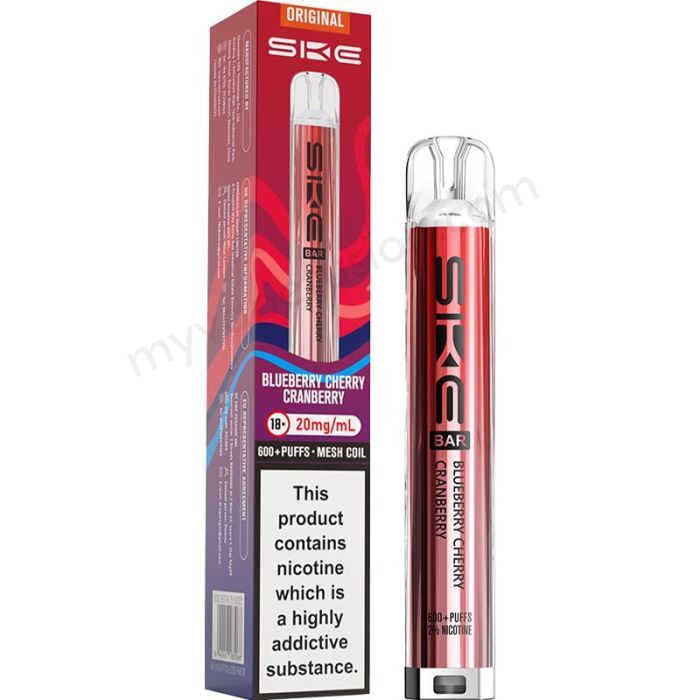 SKE Crystal Bar 600 Prefilled Vape Blueberry Cherry Cranberry My Vape Fusion SKE Crystal Bar 600 Prefilled Vape Blueberry Cherry Cranberry My Vape Fusion